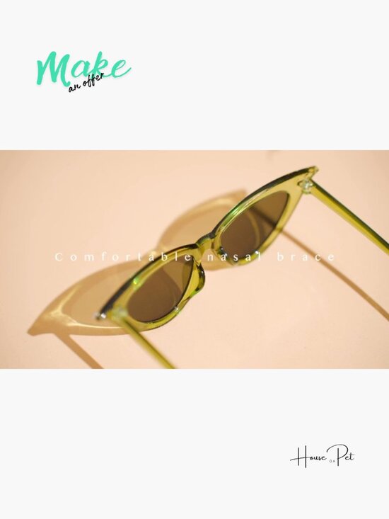 8 Pairs Retro Cat Eye Sunglasses for Women - Vintage Cat Eye Sunglass with UV main image 6